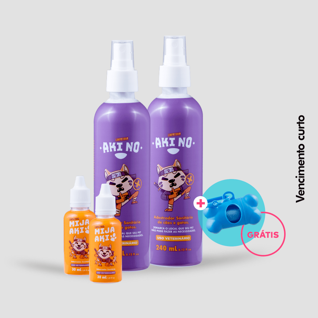 2 Mija Aki + 2 Aki No + Kit Higiene de Brinde - Vencimento Curto* - Limpatinha